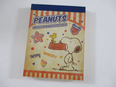 Cute Kawaii Peanuts Snoopy Mini Notepad / Memo Pad Kamio - T Woodstock Classic - Stationery Designer Paper Collection