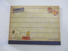 Cute Kawaii Peanuts Snoopy Mini Notepad / Memo Pad Kamio - T Woodstock Classic - Stationery Designer Paper Collection