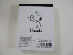 Cute Kawaii Peanuts Snoopy Mini Notepad / Memo Pad Kamio - S Happiness is Fresh Bread - Stationery Designer Paper Collection