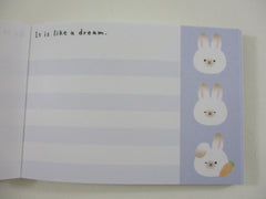 Cute Kawaii Crux Rabbit Bunny Onaka nadete Mini Notepad / Memo Pad - Stationery Designer Paper Collection