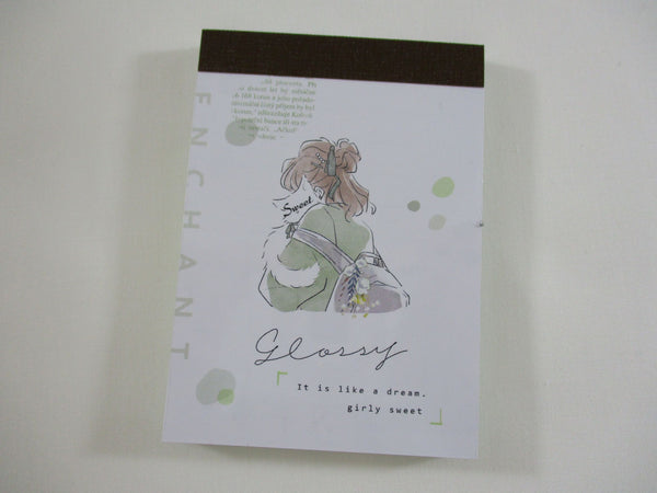 Cute Kawaii Crux Girl Sweet Mini Notepad / Memo Pad - Stationery Desig ...