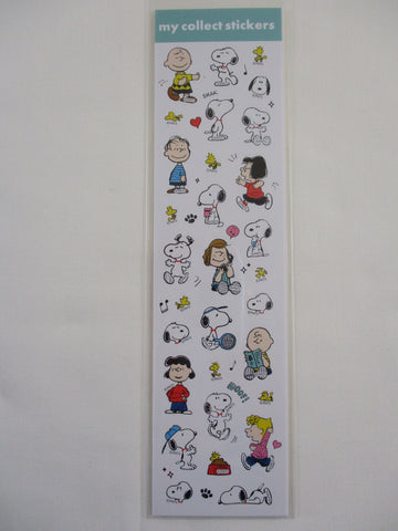 Cute Kawaii Kamio Peanuts Snoopy Woof Smack Sticker Sheet - for Journal Planner Craft