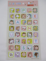Cute Kawaii Peanuts Snoopy Large Sticker Sheet - for Journal Planner Craft