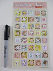 Cute Kawaii Peanuts Snoopy Large Sticker Sheet - for Journal Planner Craft