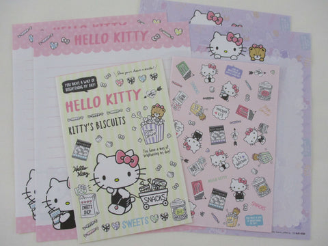 Cute Kawaii Sanrio Hello Kitty Biscuits Letter Sets - Writing Paper Envelope Stationery
