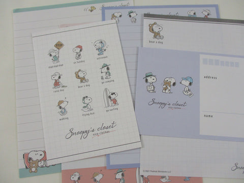 Cute Kawaii Peanuts Snoopy Letter Sets Stationery Paper - R
