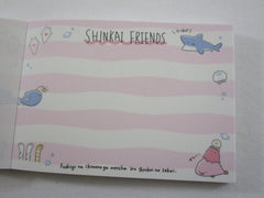 Cute Kawaii Q-Lia Fish Sea Animals Ocean Beach Mini Notepad / Memo Pad - Stationery Design Writing Collection