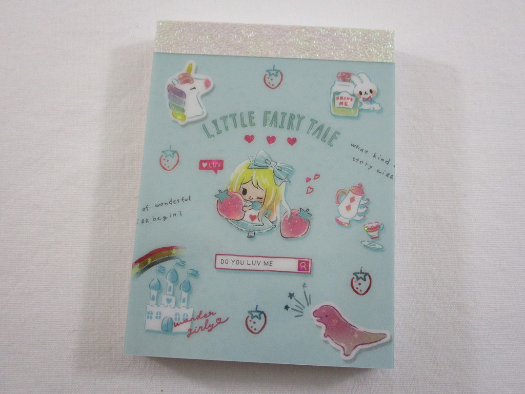 Cute Kawaii Q-Lia Little Fairy Tale Alice Mini Notepad / Memo Pad - K - Stationery Design Writing