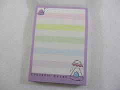 Cute Kawaii Crux Colorful Cream poop Alien Unicorn Mini Notepad / Memo Pad - Stationery Designer Paper Collection