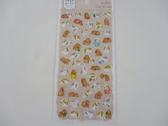 Cute Kawaii MW Animaru  Seal Series - K - Rabbit Bunny Sticker Sheet - for Journal Planner Craft