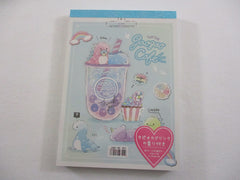 Cute Kawaii Q-Lia Dino Cafe Bubble Tea Tapioca Drink 4 x 6 Inch Notepad / Memo Pad - Stationery Designer Paper Collection