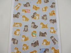 Cute Kawaii MW Animaru  Seal Series - L - Dog Puppies Sticker Sheet - for Journal Planner Craft