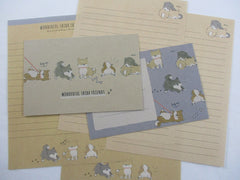 Cute Kawaii Q-Lia Dog Wonderful Shiba Friends Letter Sets - Writing Paper Envelope Stationery