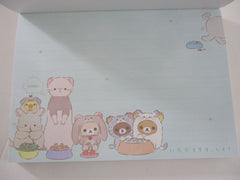 Cute Kawaii San-X Rilakkuma Bear Always with theme 4 x 6 Inch Notepad / Memo Pad - Stationery Designer Paper Collection