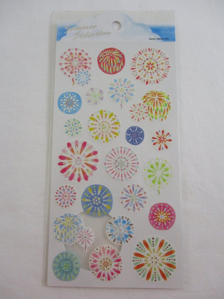 Cute Kawaii MW Summer Selection Series - Festival Fireworks Sticker Sheet - for Journal Planner Craft Organizer Calendar