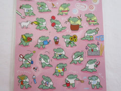 Cute Kawaii MW Summer Selection Series - Crocs Crocodile Play Fun Summer Beach Sticker Sheet - for Journal Planner Craft Organizer Calendar