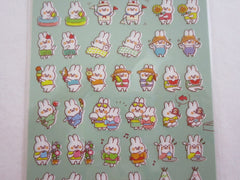 Cute Kawaii MW Summer Selection Series - Rabbit Play Fun Summer Beach Sticker Sheet - for Journal Planner Craft Organizer Calendar
