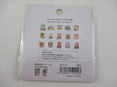 Cute Kawaii BGM Flake Stickers Sack - Town House Building Downtown - for Journal Agenda Planner Scrapbooking Craft