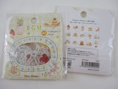 Cute Kawaii BGM Flake Stickers Sack - Tea time Sweet Snack Relax Home - for Journal Agenda Planner Scrapbooking Craft