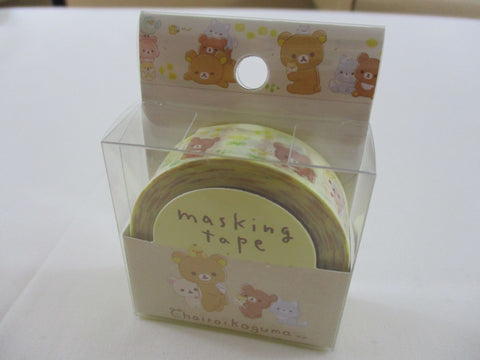 Cute Kawaii San-X Rilakkuma Washi / Masking Deco Tape - L - for Scrapbooking Journal Planner Craft