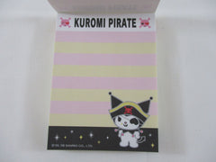 Cute Kawaii Sanrio Kuromi Mini Notepad / Memo Pad - Stationery Design Writing Collection - Rare Preowned