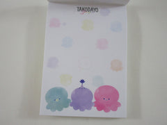 Cute Kawaii Crux Octopus Takodayo Mini Notepad / Memo Pad - Stationery Designer Paper Collection