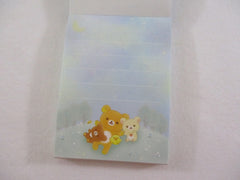 Cute Kawaii San-X Rilakkuma Bear Star Showers Mini Notepad / Memo Pad - C - Stationery Writing Message