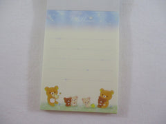 Cute Kawaii San-X Rilakkuma Bear Star Showers Mini Notepad / Memo Pad - D - Stationery Writing Message