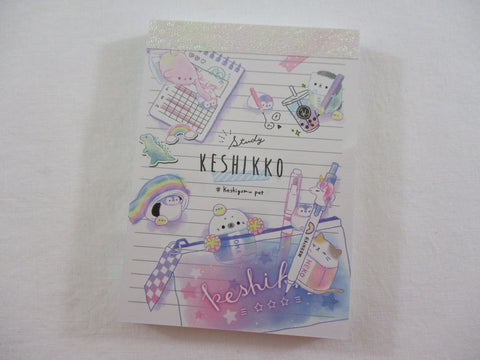 Cute Kawaii Crux Keshikko Stationery Bubble Tea Hedgehog Penguin Seal Mini Notepad / Memo Pad - B - Stationery Designer Paper Collection