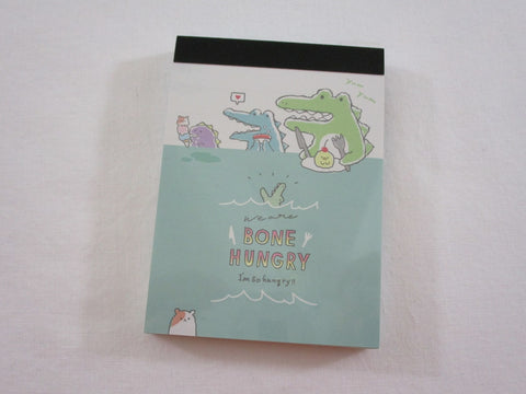 Cute Kawaii Q-Lia Bone Hungry Crocs Mini Notepad / Memo Pad - Stationery Design Writing Collection