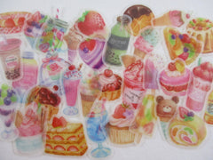 Food Drink Bubble Tea Ice Cream Bakery Fruit Cake Cupcake Pie Strawberry Flake Stickers - 32 pcs