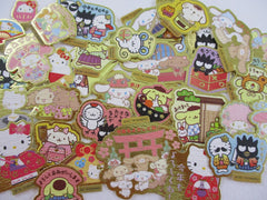 Cute Kawaii Sanrio Characters Hello Kitty My Melody Little Twin Stars Cinnamoroll Badtz Maru Flake Sack Stickers - 50 pcs