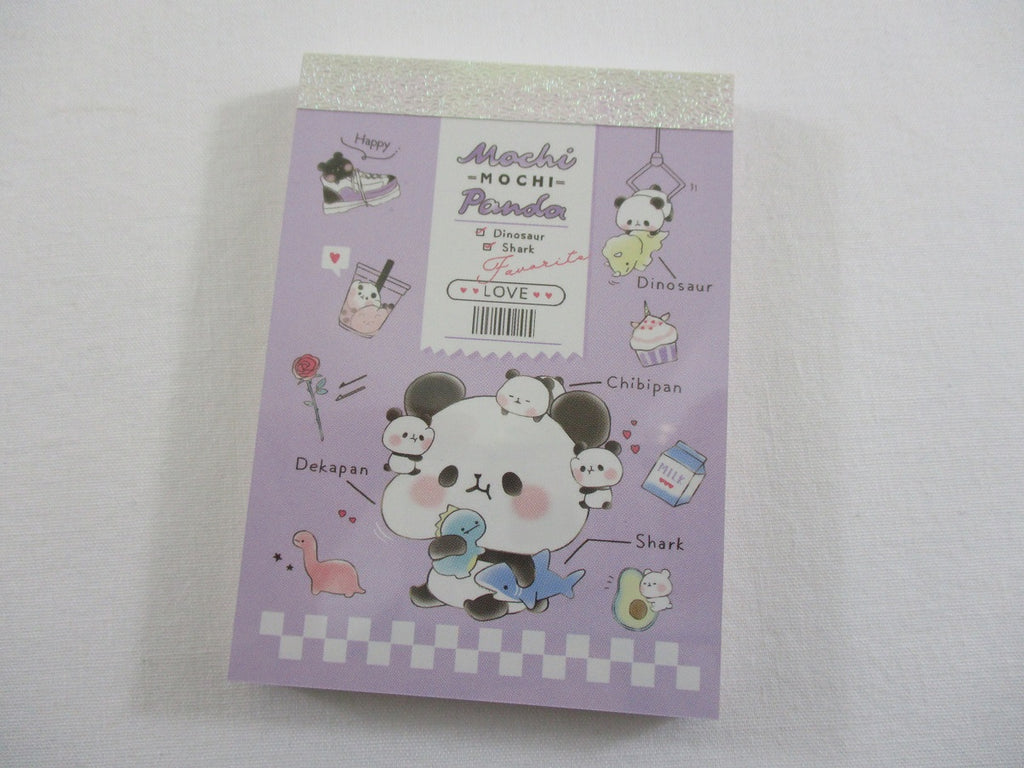 Cute Kawaii Kamio Mochi Panda Dino Shark Mini Notepad / Memo Pad - Stationery Design Writing Collection