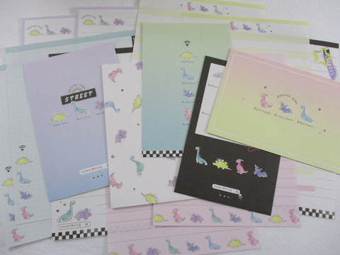 Cute Kawaii Kamio Dino Dinosaurs Saurus Girl Letter Sets - Stationery Writing Paper Envelope