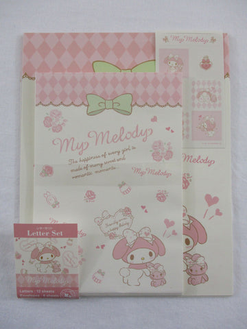 Cute Kawaii My Melody Letter Set Pack - Stationery Writing Paper Envelope Penpal