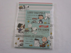 Cute Kawaii Peanuts Snoopy Ring Friends Letter Set Pack - Stationery Writing Paper Penpal