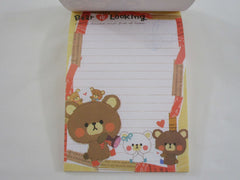 Cute Kawaii Crux Bear is Looking 4 x 6 Inch Notepad / Memo Pad - Stationery Designer Paper Collection - Vintage HTF