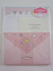 Cute Kawaii Sanrio Characters D Hello Kitty Kuromi Cinnamoroll My Melody Purin Little Twin Stars Letter Set Pack - Stationery Writing Paper Envelope Penpal