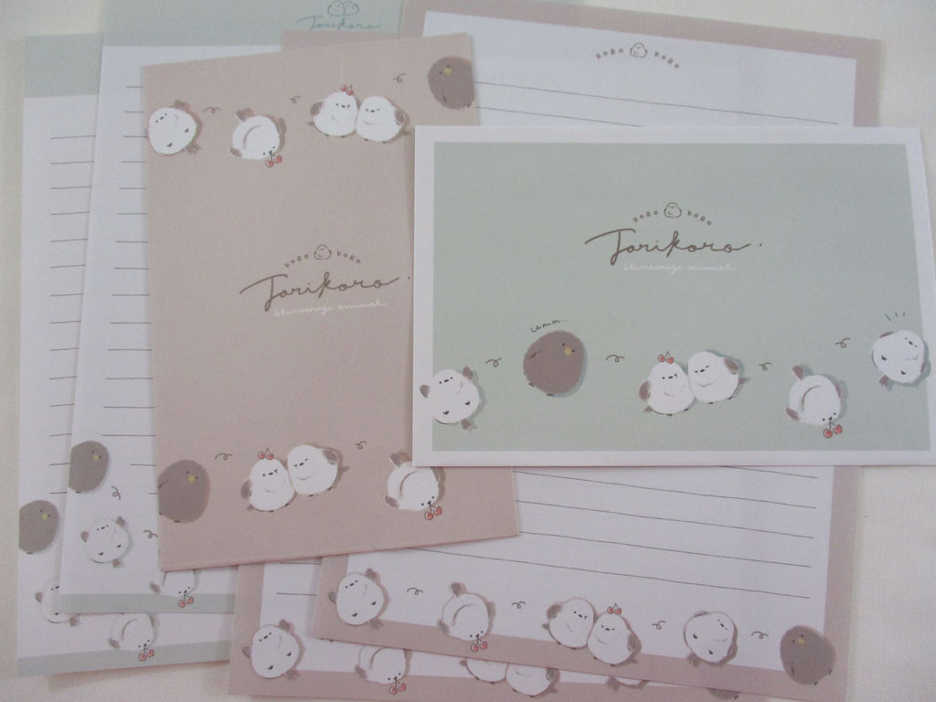 Cute Kawaii Q-Lia Bird Kiwi Torikoro Letter Sets - Writing Paper Envelope Stationery
