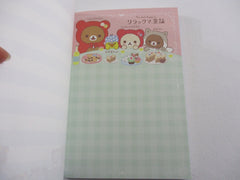 Cute Kawaii San-X Rilakkuma Bear Alice Red Riding Hood 4 x 6 Inch Notepad / Memo Pad - Stationery Designer Paper Collection