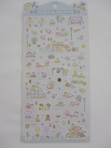 Cute Kawaii San-X Sumikko Gurashi Happy Playground  Sticker Sheet 2021 - A - for Planner Journal Scrapbook Craft