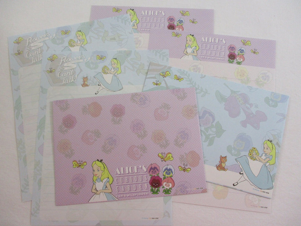 Cute Kawaii Alice Flower Garden Letter Sets - Writing Paper Stationery