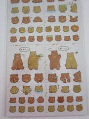 Cute Kawaii Crux Beary Bear Sticker Sheet - for Journal Planner Craft