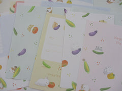 Cute Kawaii Crux Hamster Veggie Pet Vegetable Fruit Letter Sets - Stationery Writing Paper Envelope Penpal