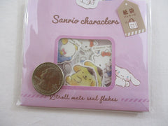 Cute Kawaii Sanrio Hello Kitty Pochacco Little Twin Stars My Melody Cinnamoroll Keroppi Tuxedosam Flake Sticker Sack 2020 - Collectible New Preowned