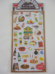 Cute Kawaii MW Kotori Machi / Little Town Series - Restaurant Lunch Diner Italian Pasta Sticker Sheet - for Journal Planner Craft