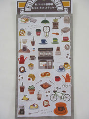 Cute Kawaii MW Kotori Machi / Little Town Series - My Morning Coffee Shop Sticker Sheet - for Journal Planner Craft