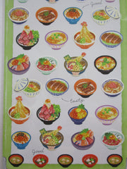 Cute Kawaii Mindwave Foodies Sticker Sheet - J - Donburi Rice Bowl - for Journal Planner Craft