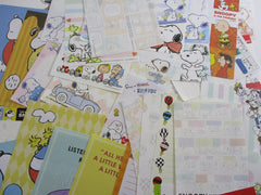 Cute Kawaii Peanuts Snoopy Paper Memo Note Set Stationery