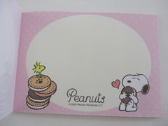 Cute Kawaii Peanuts Snoopy 4 x 6 Inch Notepad / Memo Pad - Stationery Designer Paper Collection